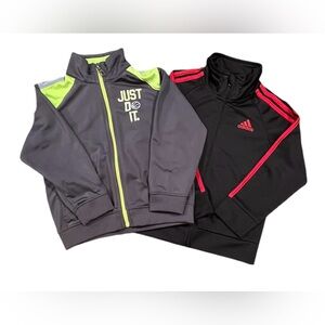 Nike & Adidas Bundle Full Zip Track Jackets